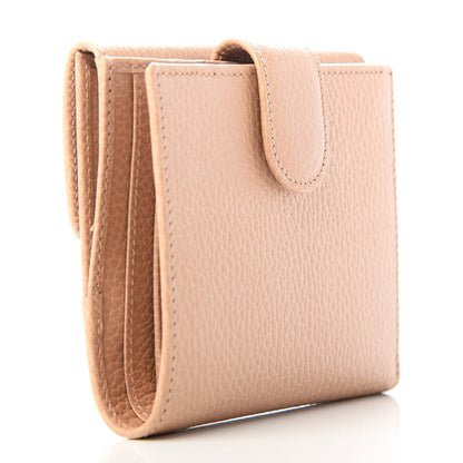 Gucci Dollar Calfskin Interlocking G French Wallet Camelia 3 of 7