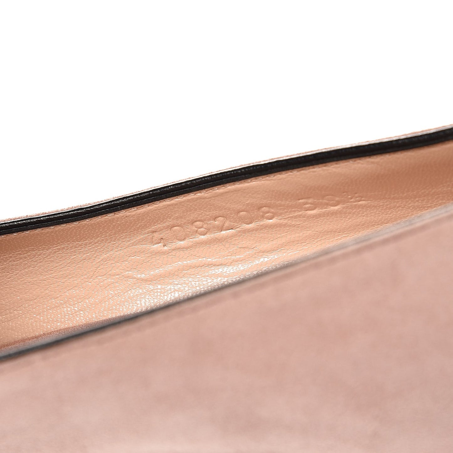 Kid Scamosciato GG Marmont Fringe 50mm Loafer Pumps 38.5 Crystal Pink