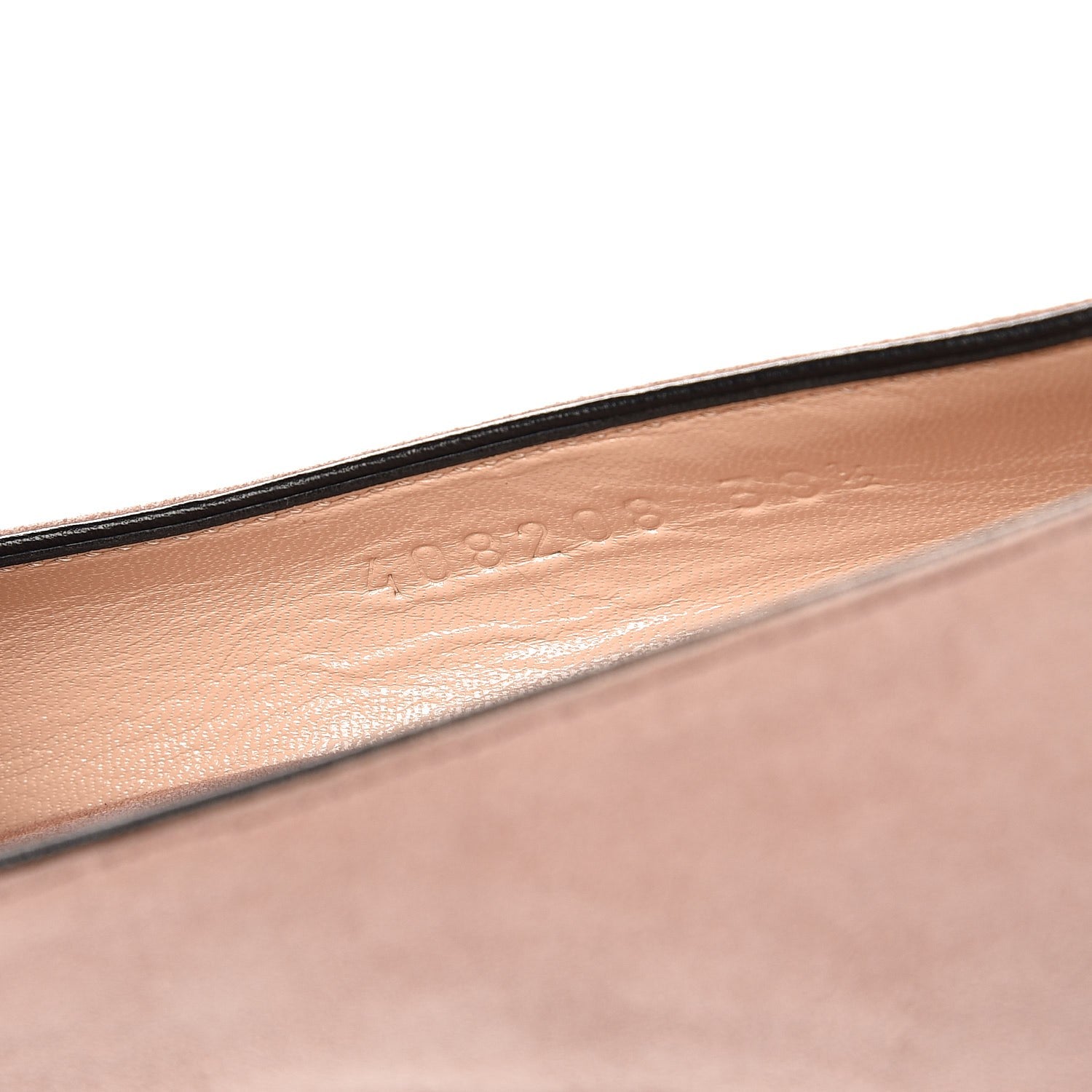 Gucci Kid Scamosciato GG Marmont Fringe 50mm Loafer Pumps 38.5 Crystal Pink 6 of 12