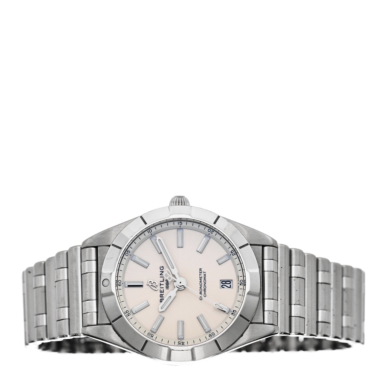 Breitling Stainless Steel 32mm Chronomat Quartz Watch White A77310101A2A1 2 of 5