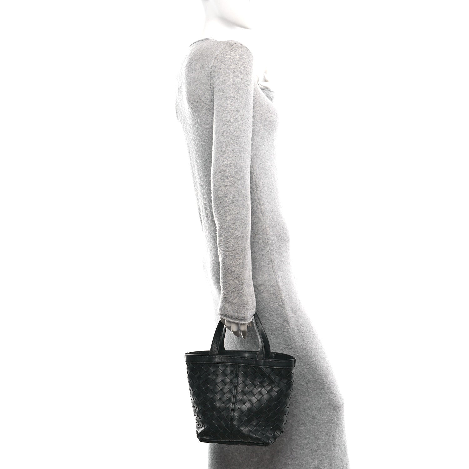 Bottega Veneta Nappa Intrecciato Small Flip Flap Tote Black 2 of 10