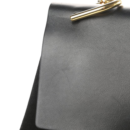 Chloe Suede Smooth Calfskin Medium Drew Shoulder Bag Black 13 of 15