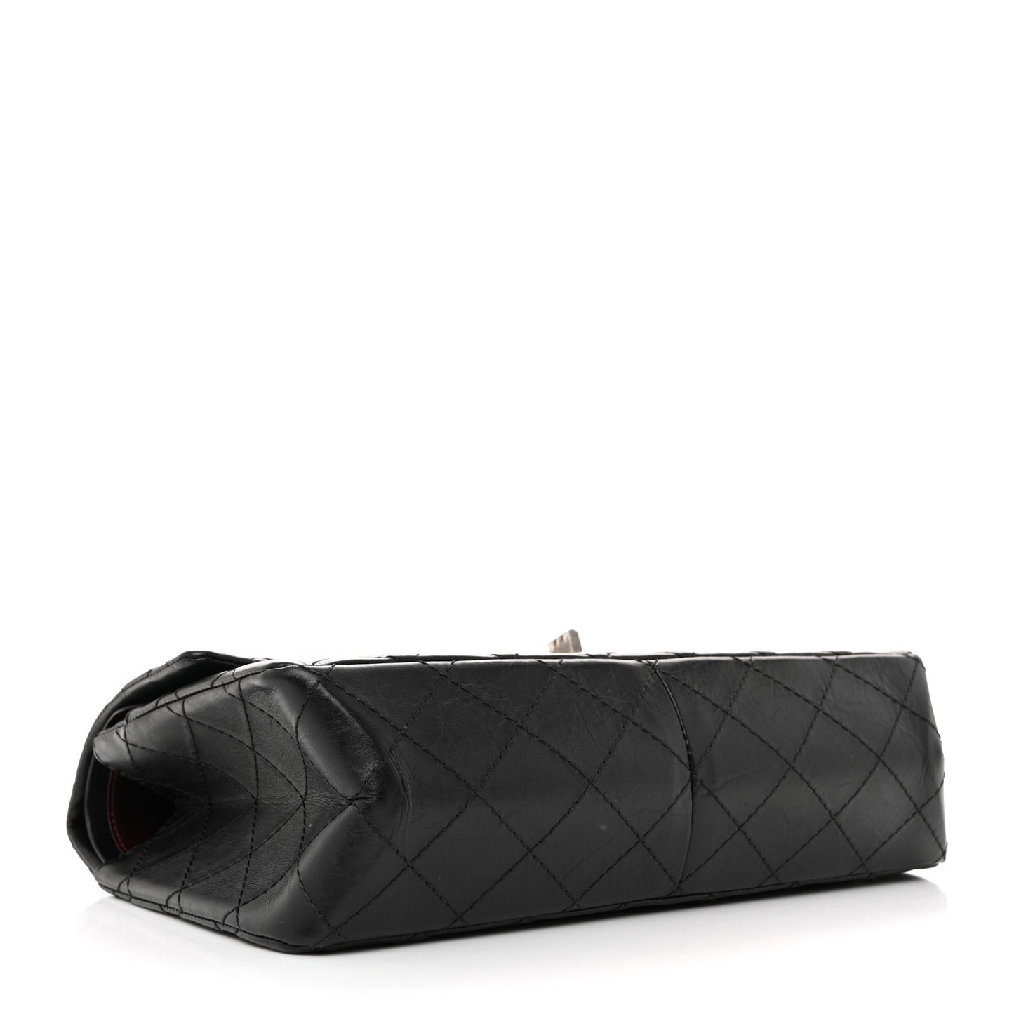 Aged Calfskin Quilted 2.55 Reissue 226 Flap Black