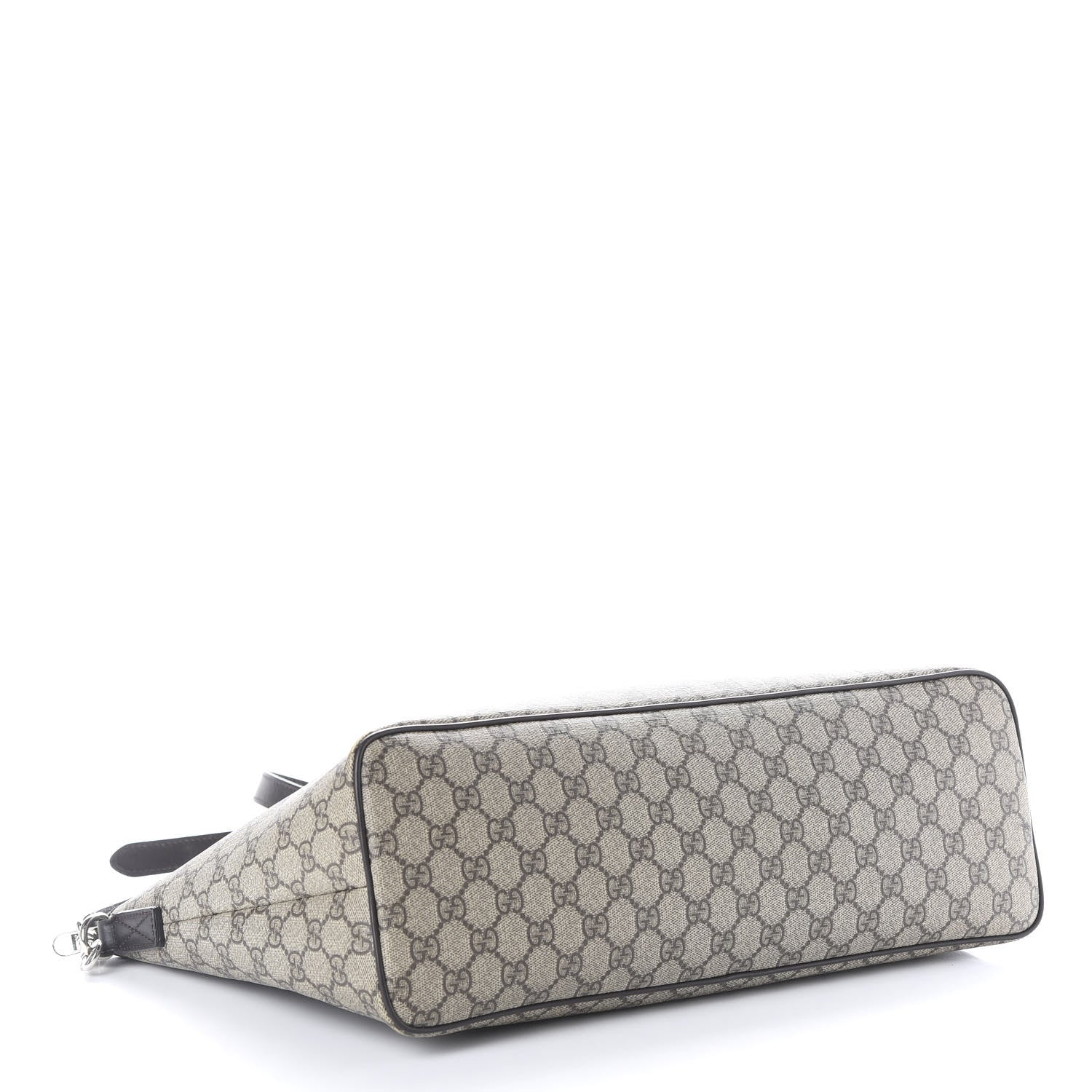 Gucci GG Supreme Monogram Medium Zippered Tote Dark Brown 3 of 11