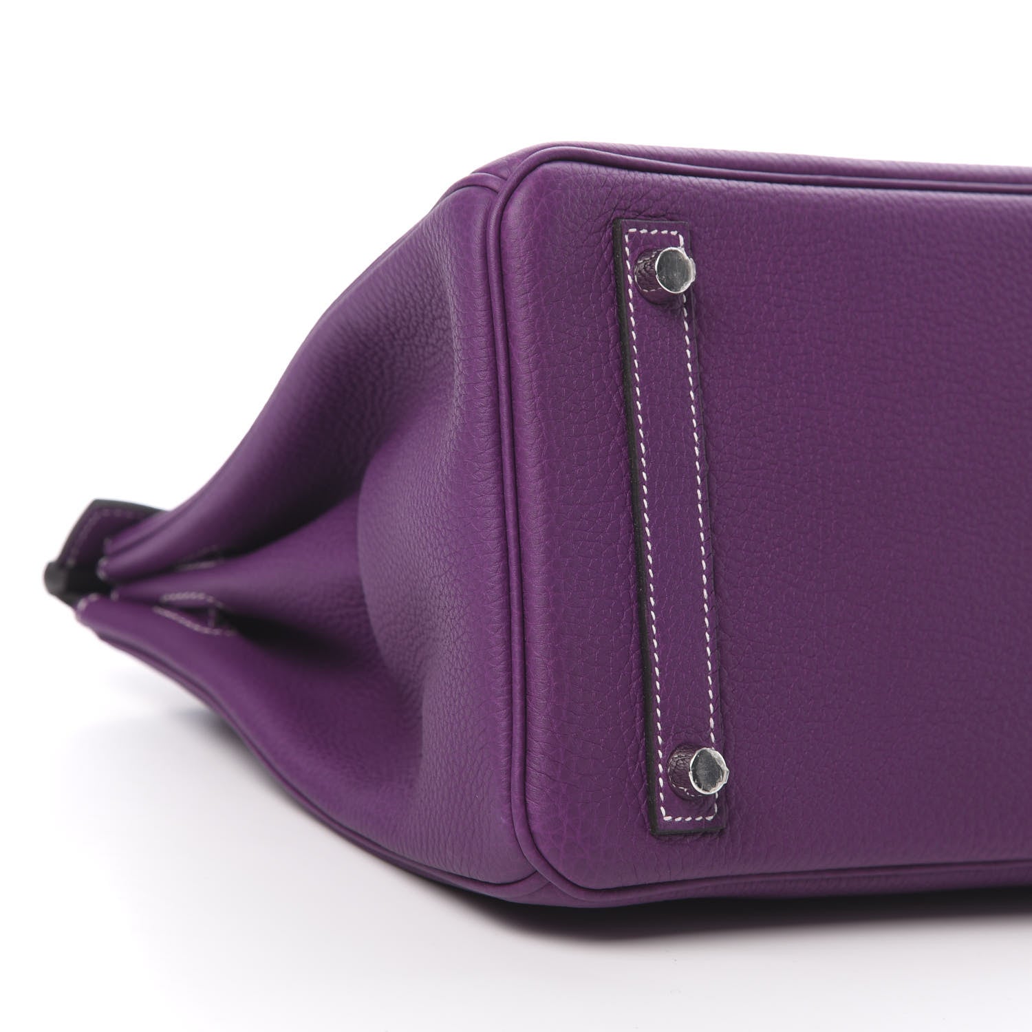 Hermes Togo Horseshoe Birkin 30 Anemone Charcoal 9 of 11