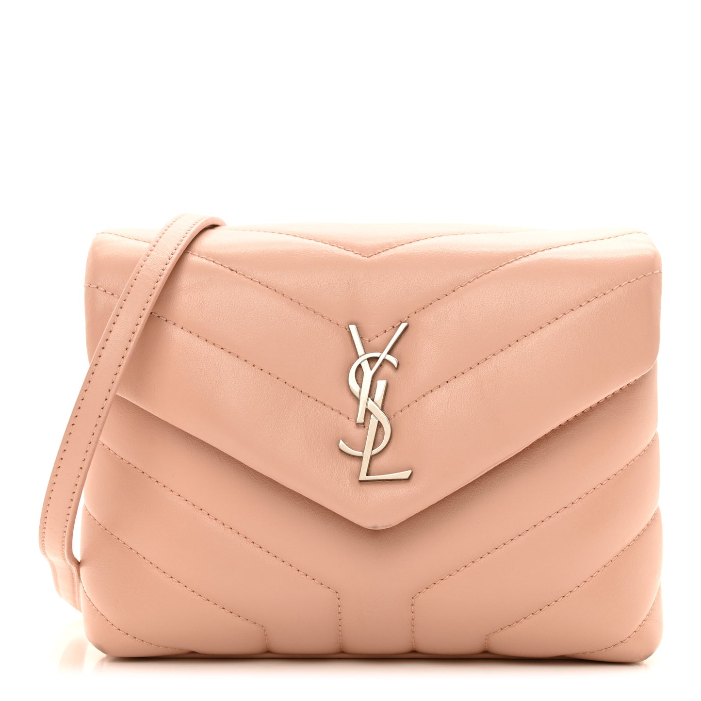 Calfskin Y Quilted Monogram Toy Loulou Crossbody Bag Tender Pink