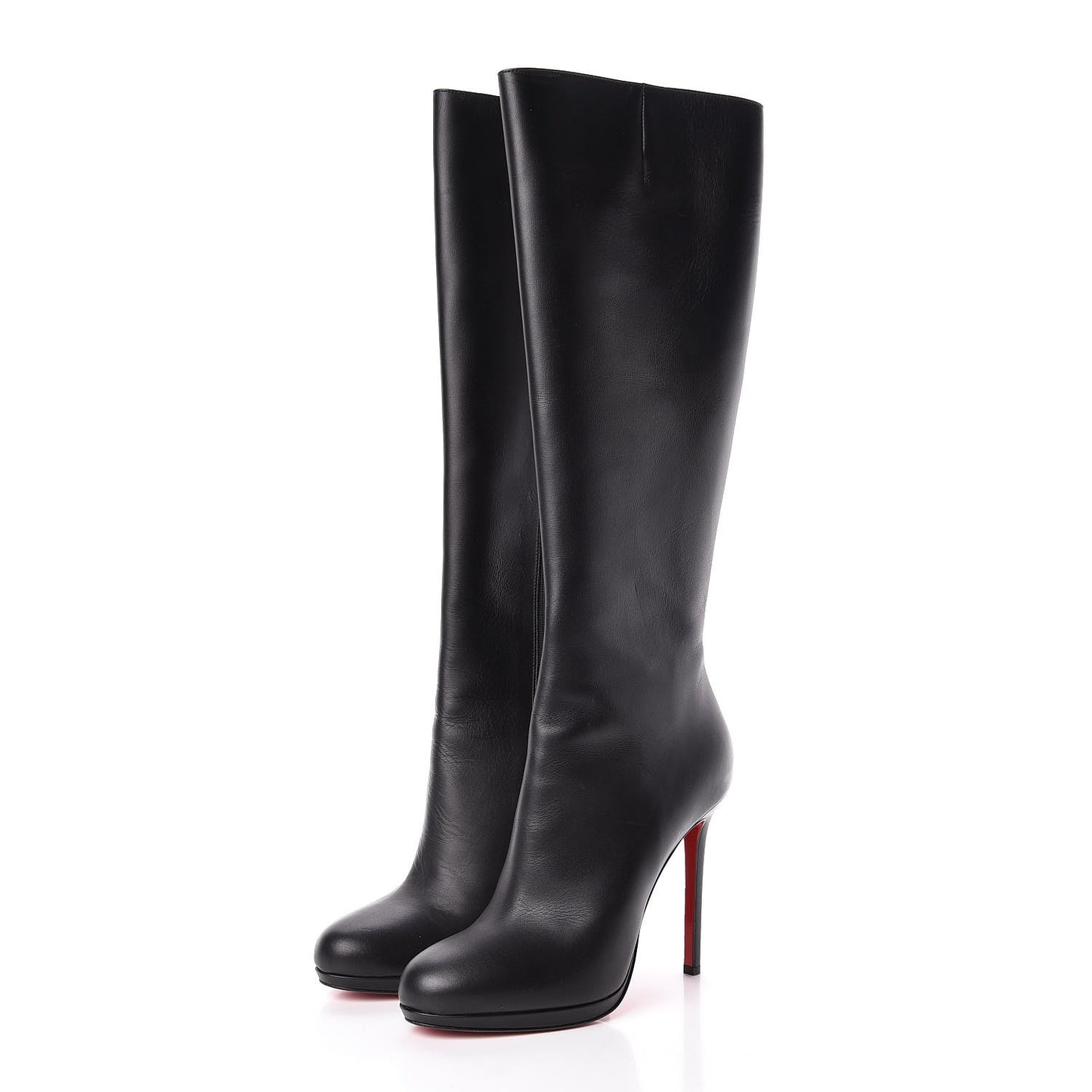 Calfskin Botalli 120 Tall Boots 40 Black