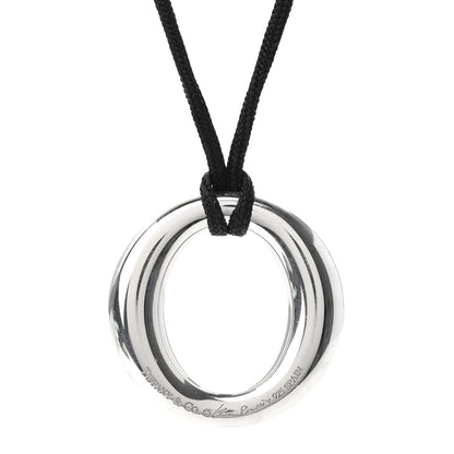 Tiffany Sterling Silver Elsa Peretti Sevillana Pendant Necklace 4 of 5