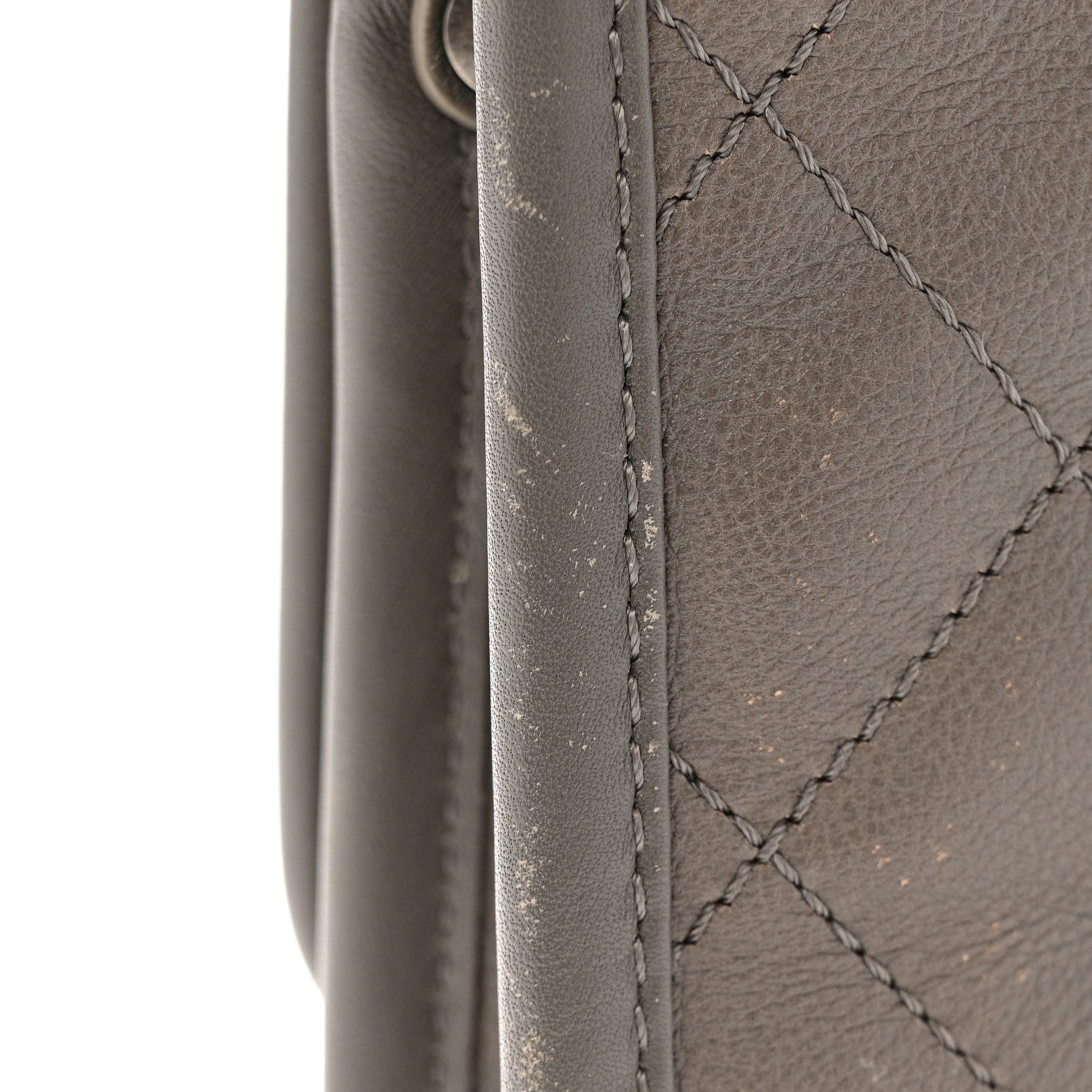 Chanel Calfskin Quilted Mini French Riviera Flap Grey 11 of 11