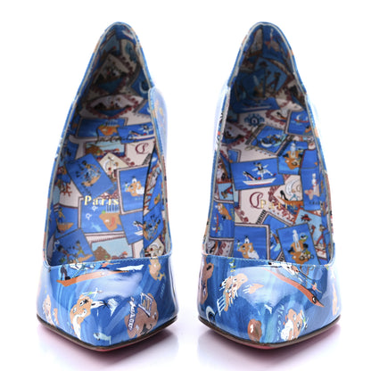 Christian Louboutin Patent Odissey Hot Chick 100 Pumps 37 Multicolor 2 of 7
