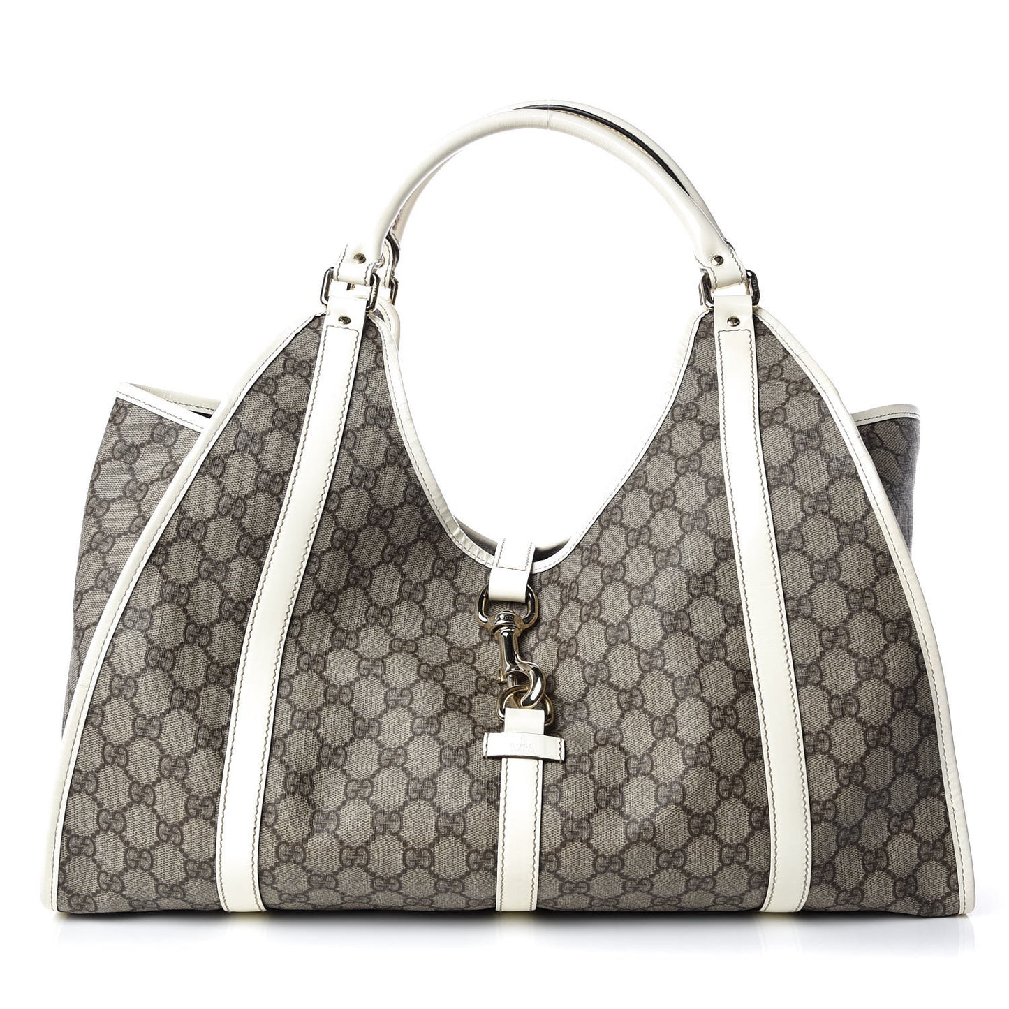 Monogram Large Joy Shoulder Bag White