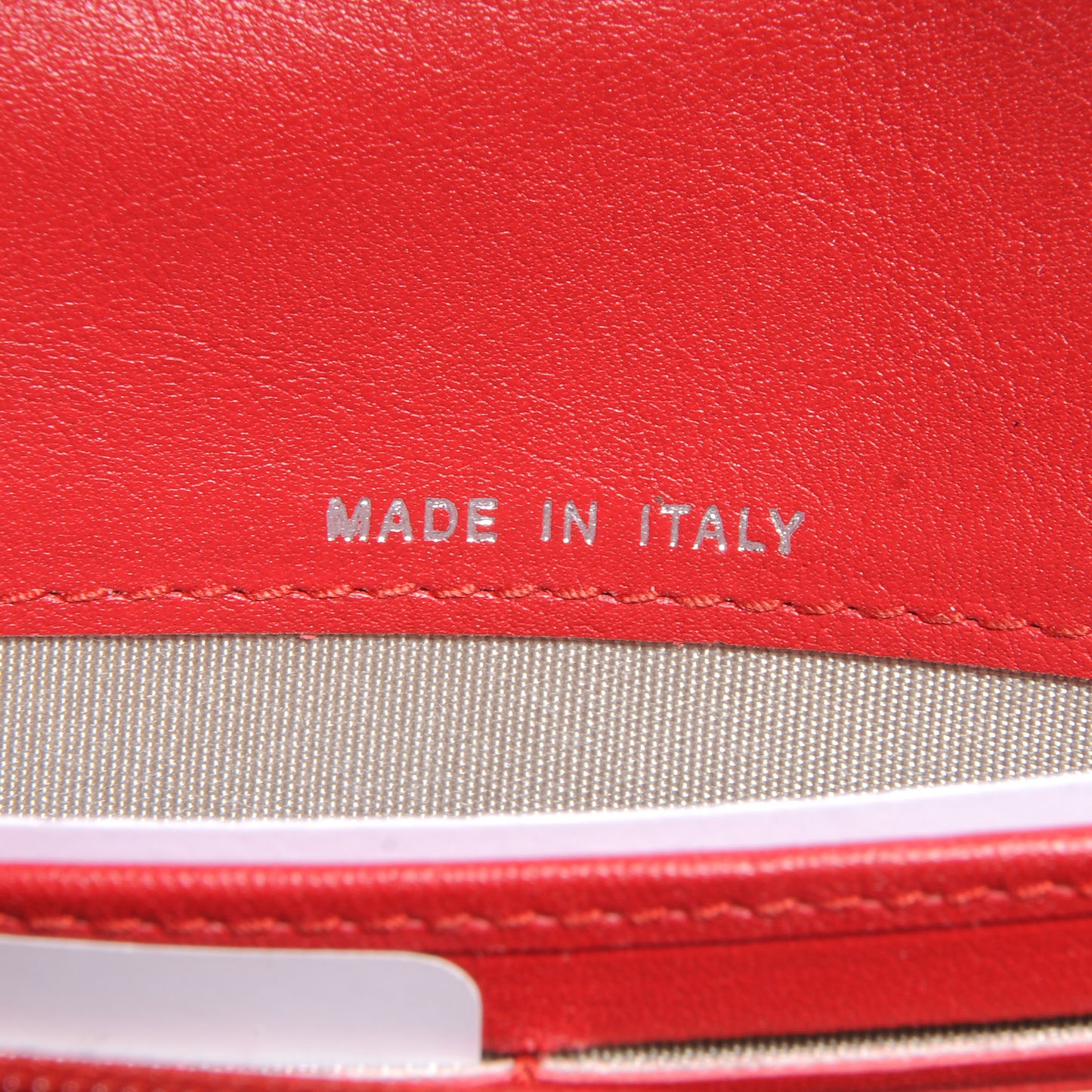 Caviar Large Gusset Flap Wallet Red