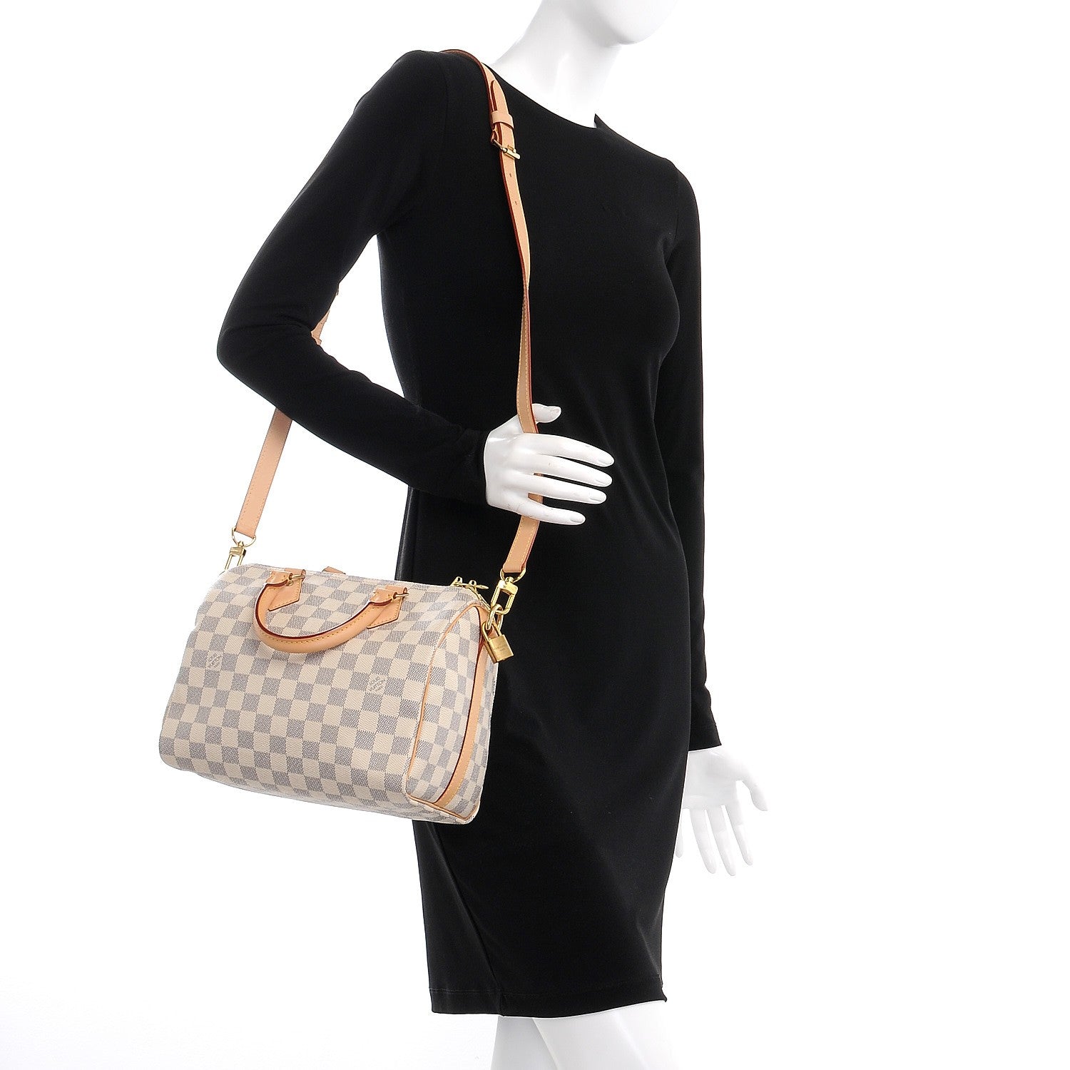 Louis Vuitton Damier Azur Speedy Bandouliere 25 2 of 8
