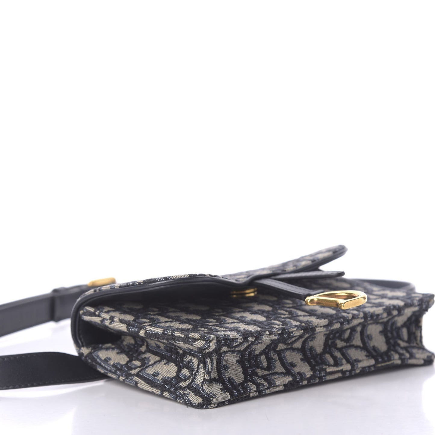 Oblique Saddle Belt Bag Blue