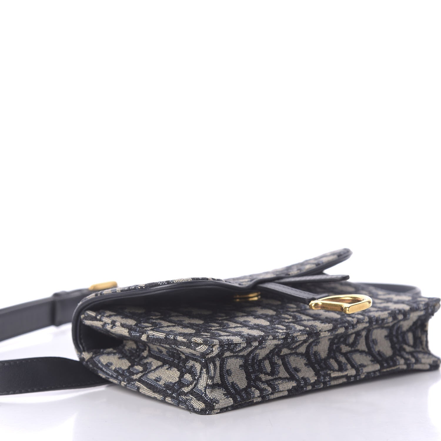 Christian Dior Oblique Saddle Belt Bag Blue 6 of 10