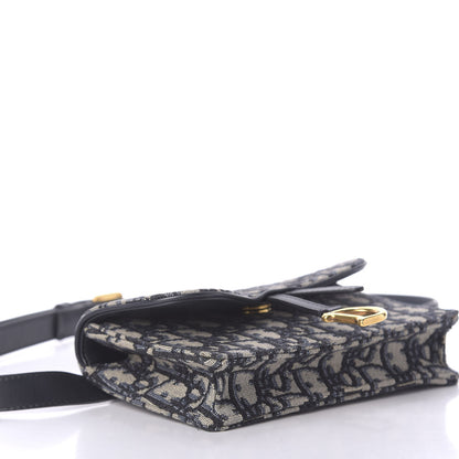 Christian Dior Oblique Saddle Belt Bag Blue 6 of 10