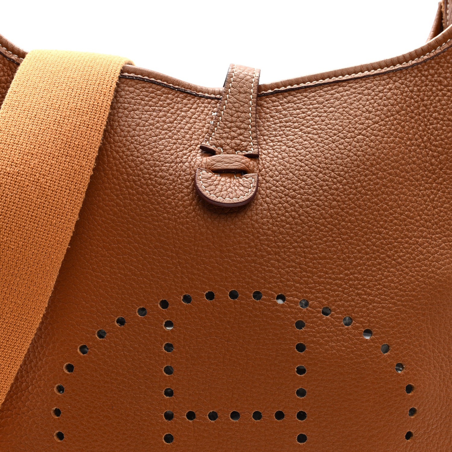 Hermes Taurillon Clemence Evelyne PM Gold 8 of 10