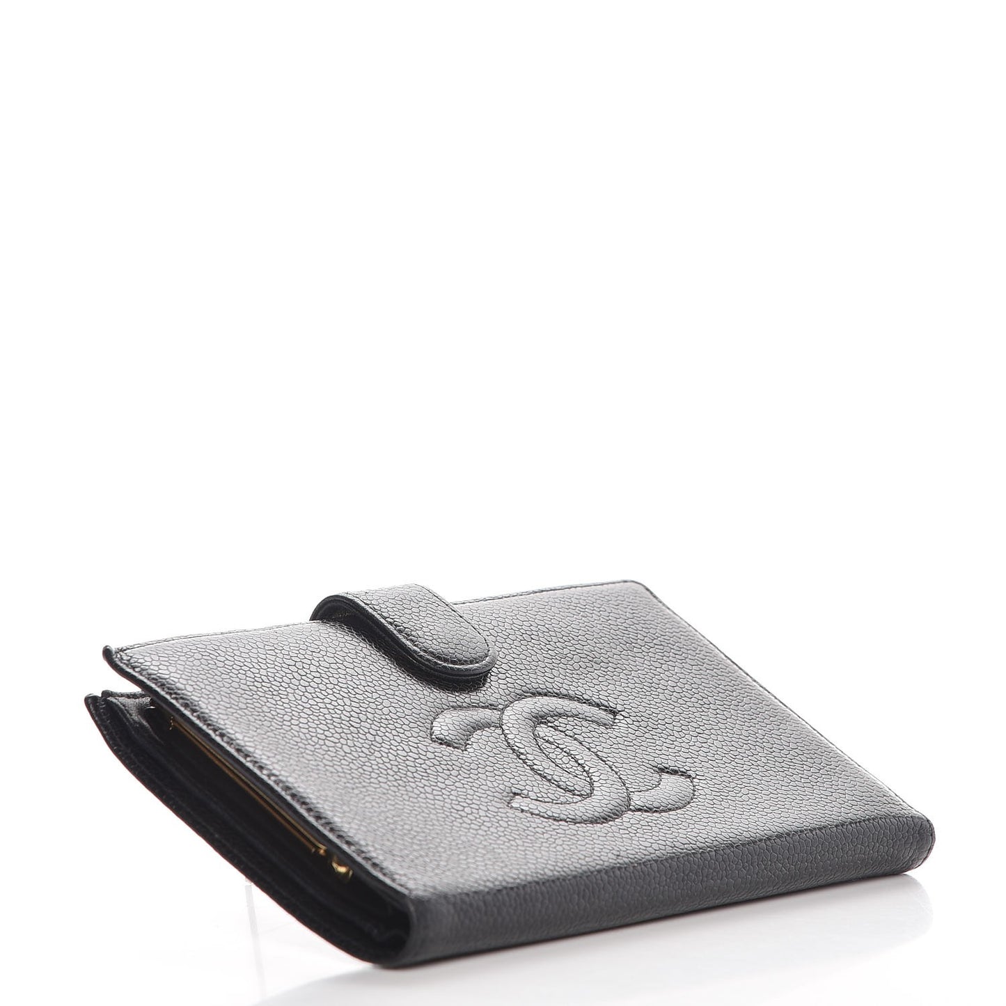 Caviar Timeless CC French Wallet Black