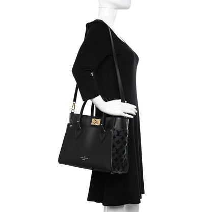 Louis Vuitton Calfskin Monogram Tufting On My Side Black 2 of 10