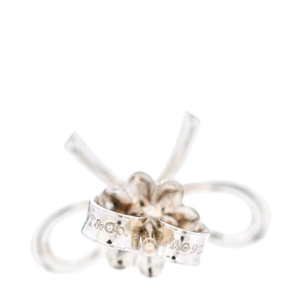 Tiffany Sterling Silver Bow Earrings 4 of 5