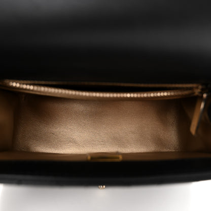 Chanel Lambskin Quilted Enamel Mini Pearl Crush Flap Black 5 of 10