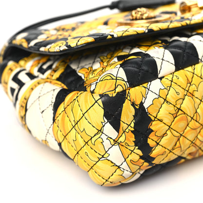 Versace Nappa Barocco Printed Icon Shoulder Bag Black Gold 8 of 13