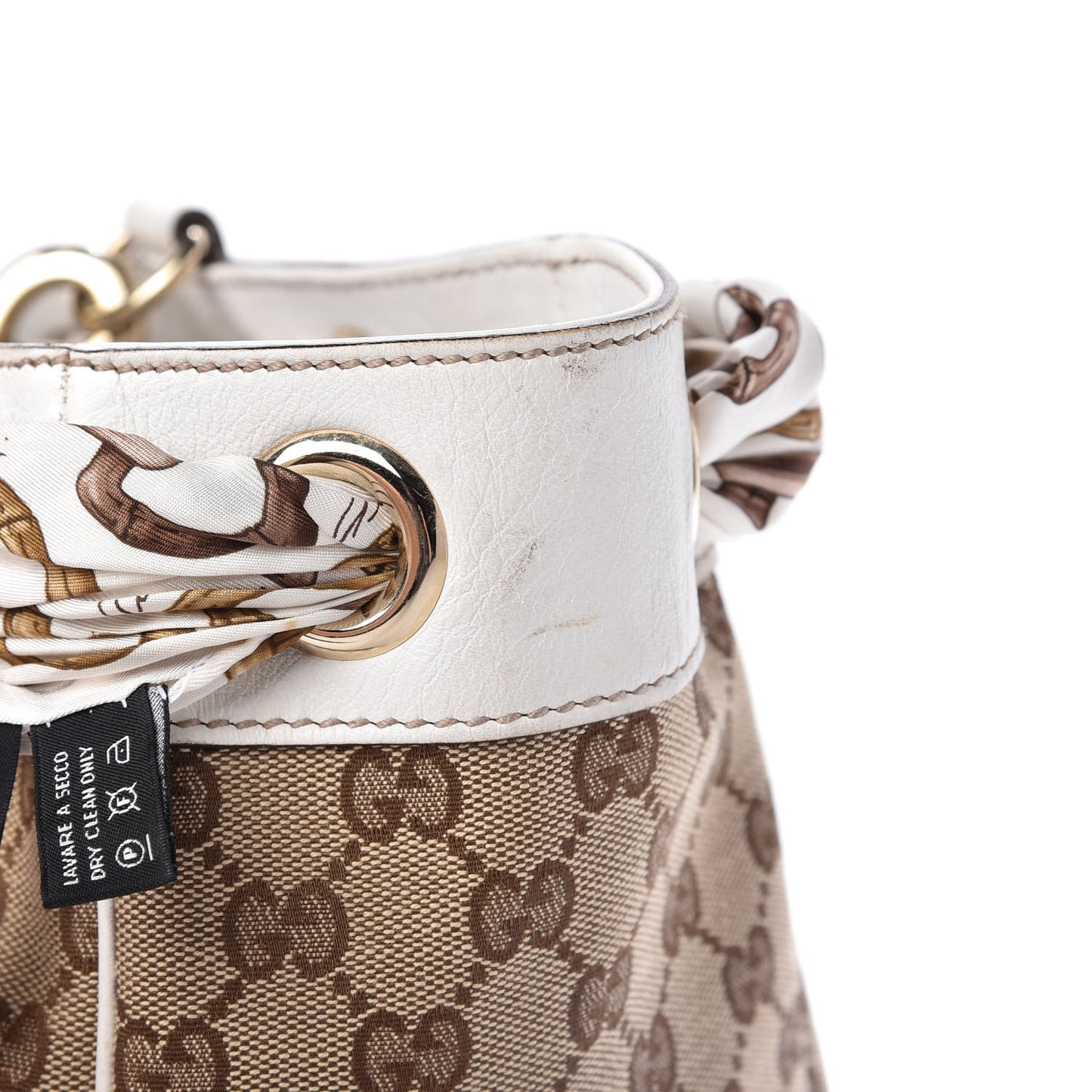 Monogram Large Positano Tote Off White