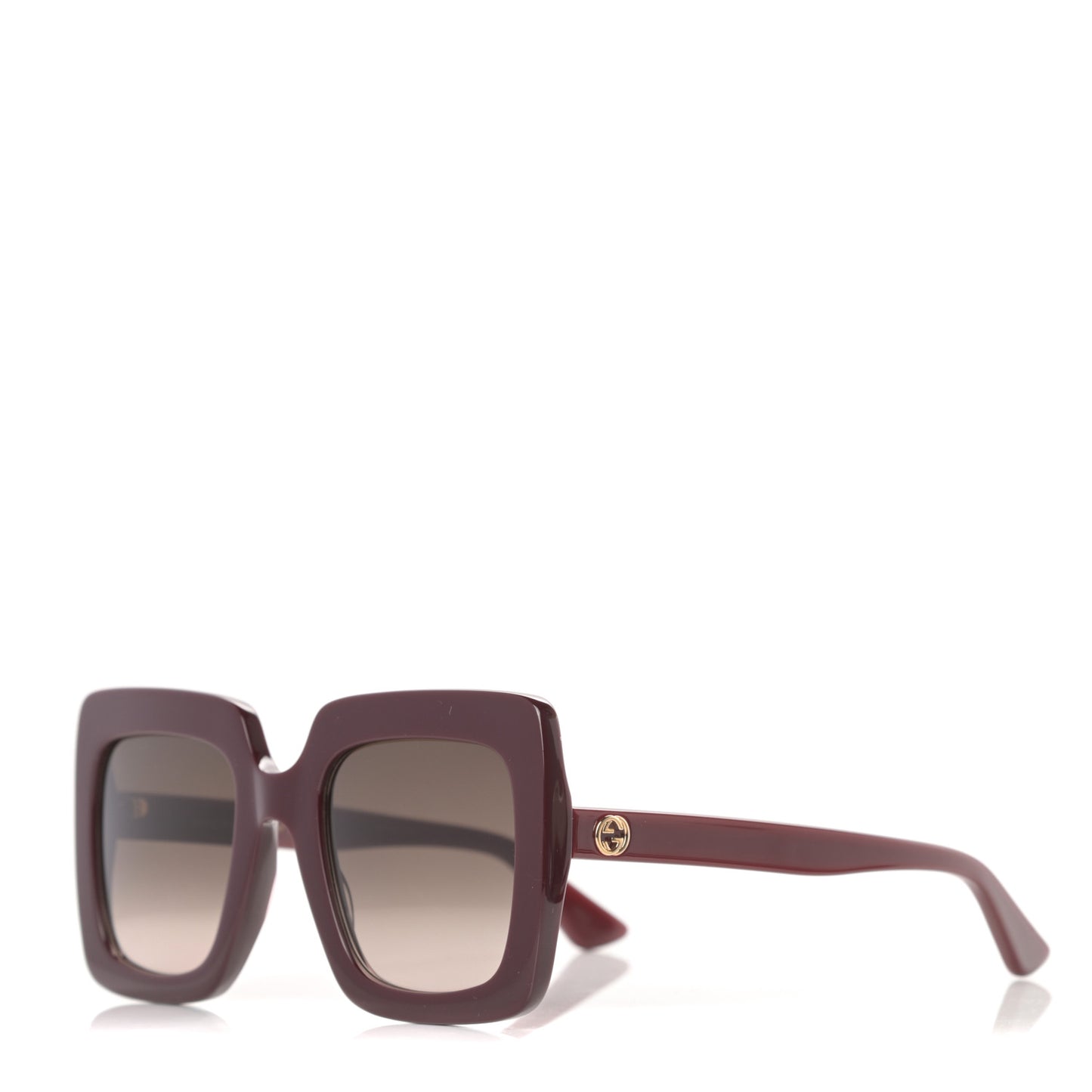 Acetate Square Frame Sunglasses GG0328S Red