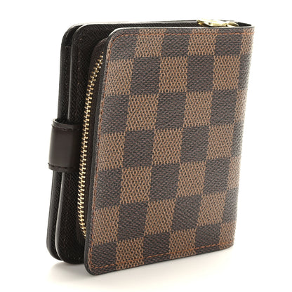 Louis Vuitton Damier Ebene Zippe Zipped Compact Wallet 3 of 8