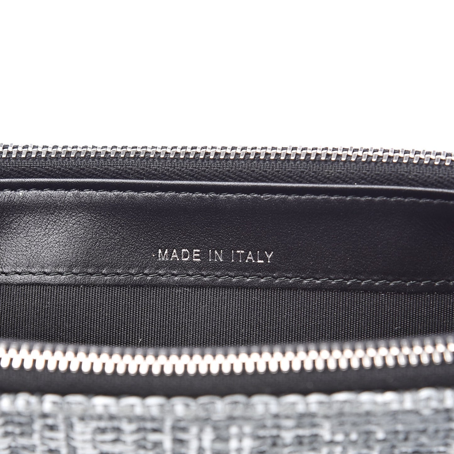 Canvas Small Deauville Clutch With Chain Charcoal
