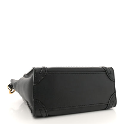 Celine Smooth Calfskin Nano Luggage Black 4 of 11