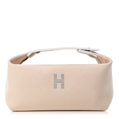 Hermes Canvas Small Bride-A-Brac Pouch Natural 1 of 4