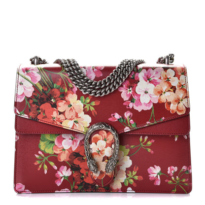 Gucci Calfskin Blooms Print Medium Dionysus Shoulder Bag Romantic Cherry Multicolor 1 of 6