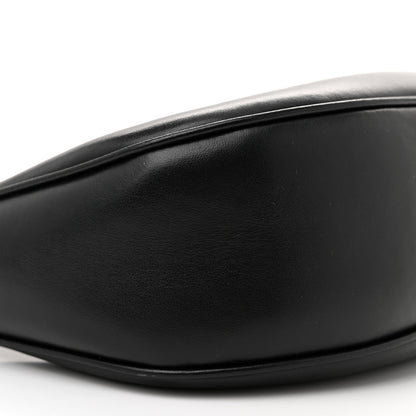 Celine Smooth Calfskin Medium Strap Ava Triomphe Shoulder Bag Black 9 of 12