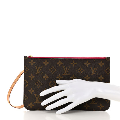 Louis Vuitton LOUIS VUITTON Monogram Neverfull MM GM Pochette Pivoine 2 of 7
