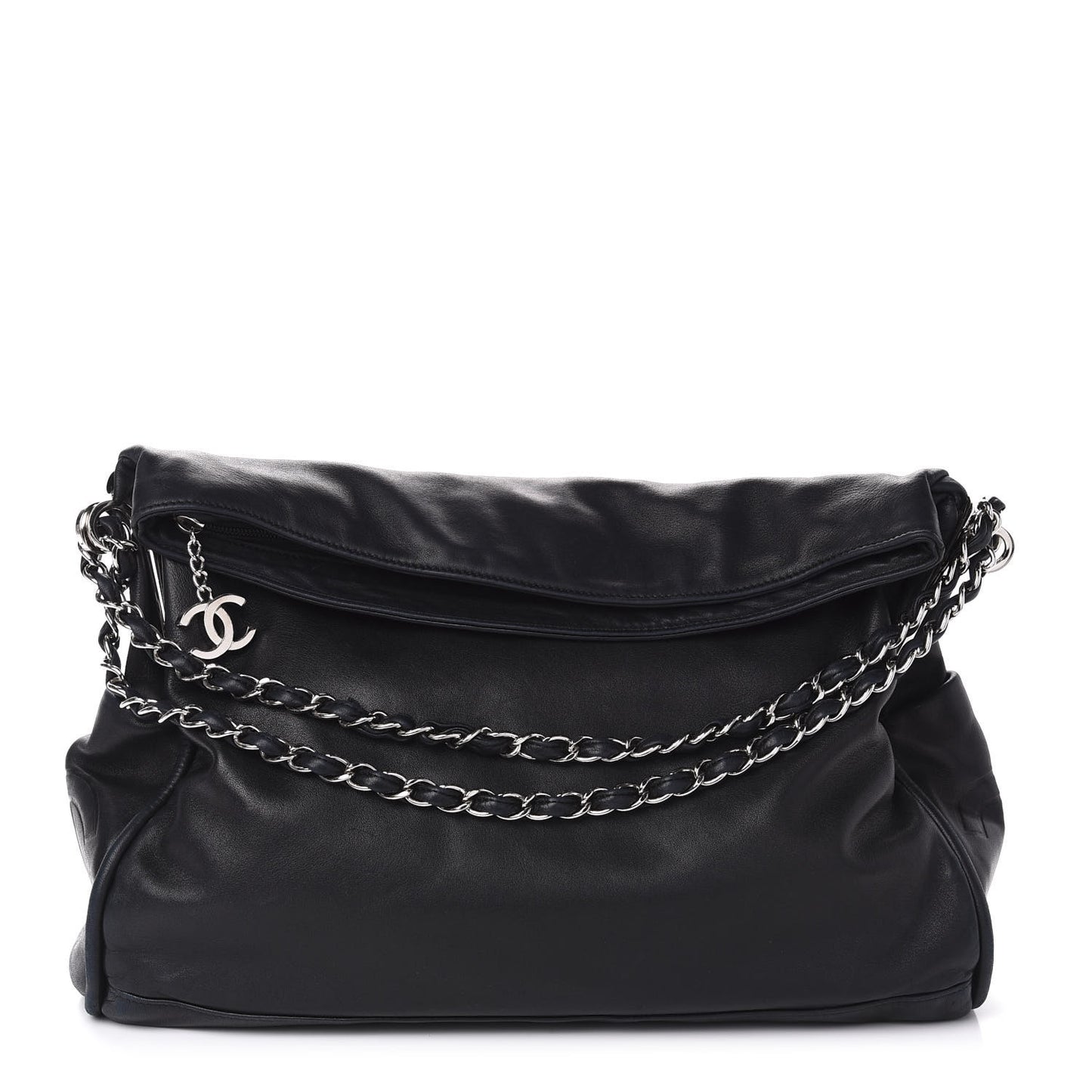 Lambskin Large Ultimate Soft Tote Black