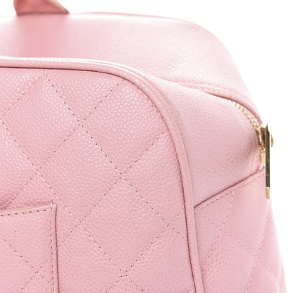 Chanel Caviar Quilted Large Bowler Pink 8 of 13