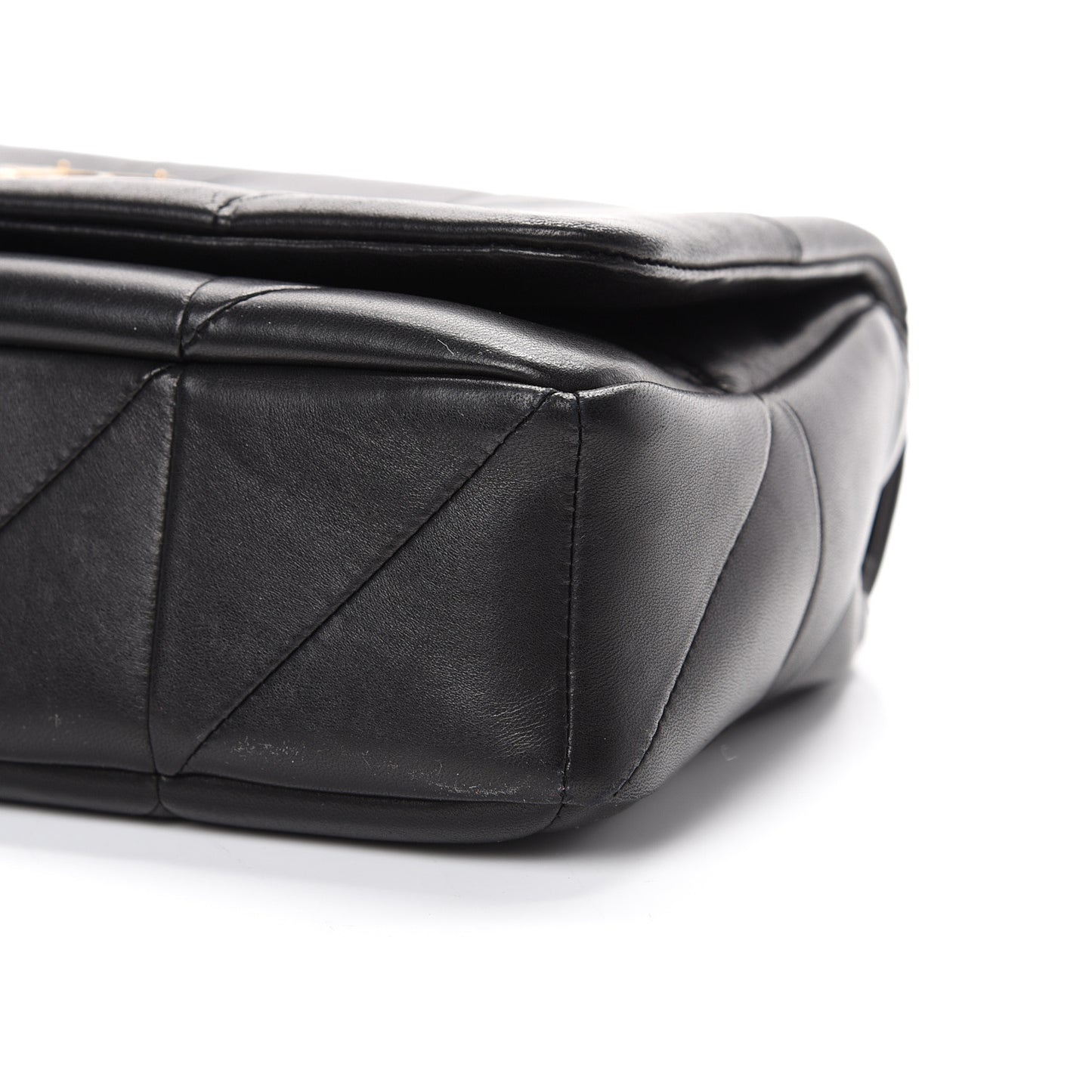 Lambskin Patchwork Monogram Medium Jamie Black