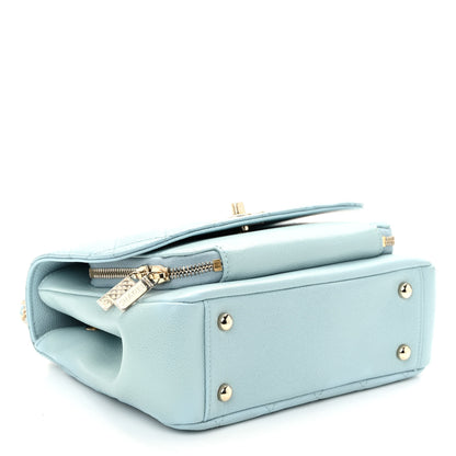 Chanel Caviar Quilted Medium Business Affinity Flap Light Blue 4 of 11