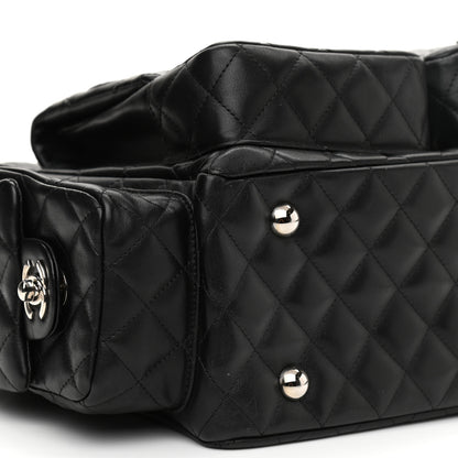 Chanel Calfskin Quilted Large Cambon Multipocket Reporter Black 9 of 12