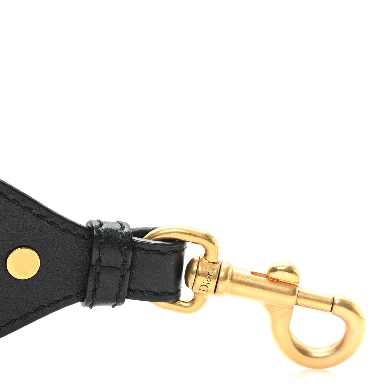 Christian Dior Canvas Embroidered Shoulder Strap Blue 3 of 3