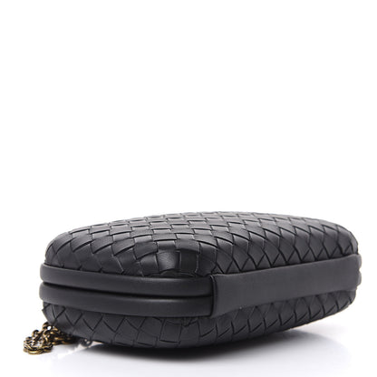 Bottega Veneta Nappa Intrecciato Chain Knot Clutch Black 4 of 8
