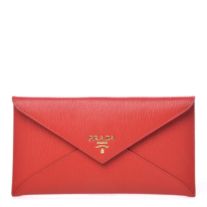 Prada Vitello Move Envelope Wallet Lacca 1 of 8