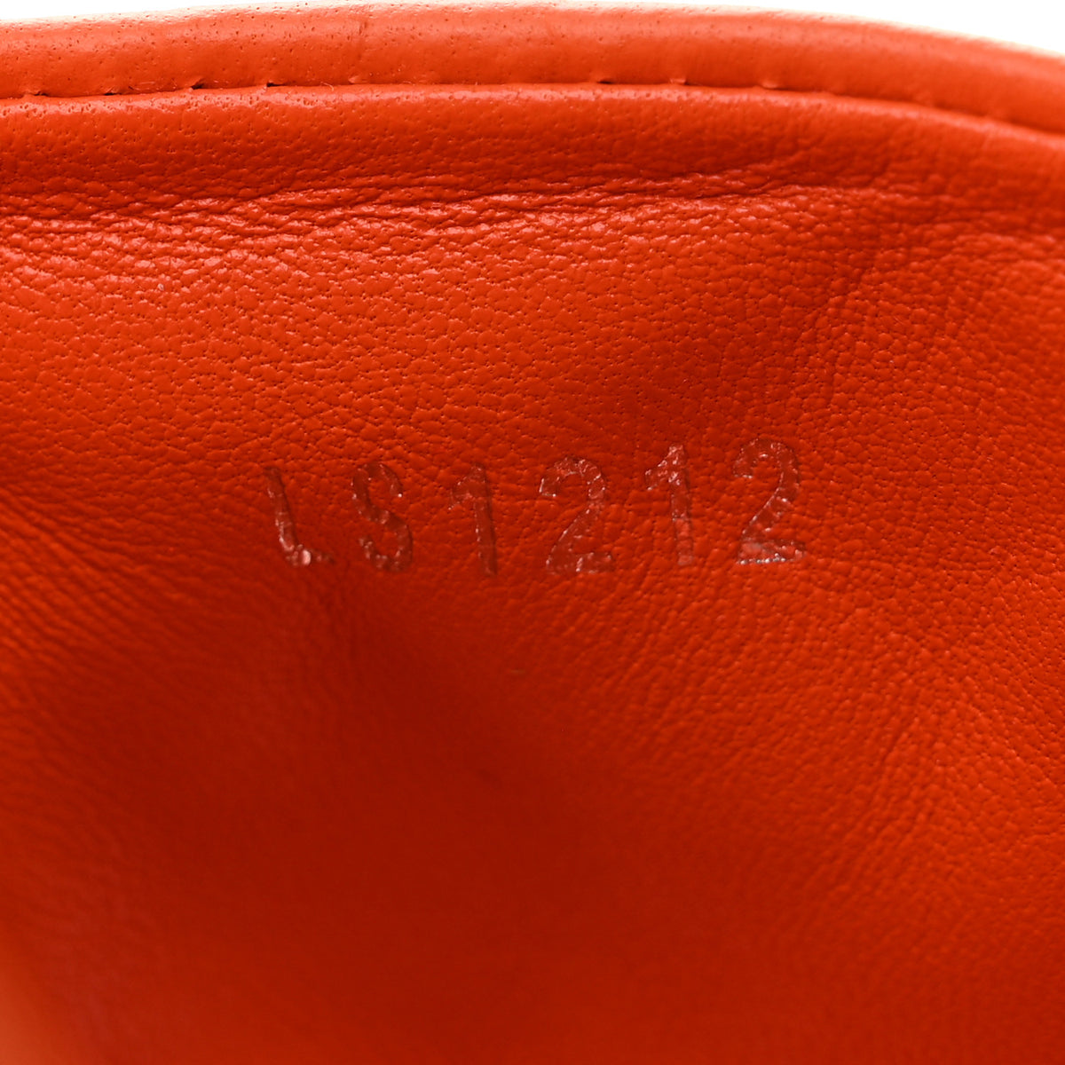 Lambskin Embossed Monogram Revival Flat Mules 39 Orange