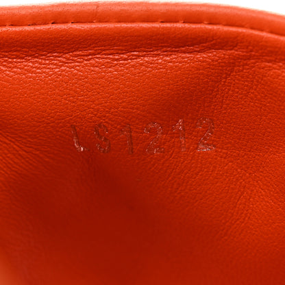 Louis Vuitton Lambskin Embossed Monogram Revival Flat Mules 39 Orange 9 of 9