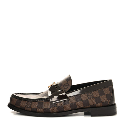 Louis Vuitton Damier Ebene Calfskin Mens Major Loafers 10.5 1 of 8