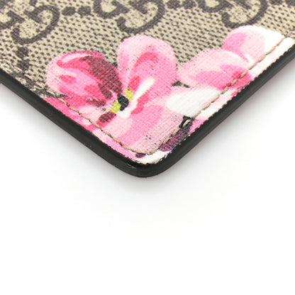 Gucci GG Supreme Monogram Blooms Suede Large Zip Pouch Beige Multicolor Dry Rose 12 of 13