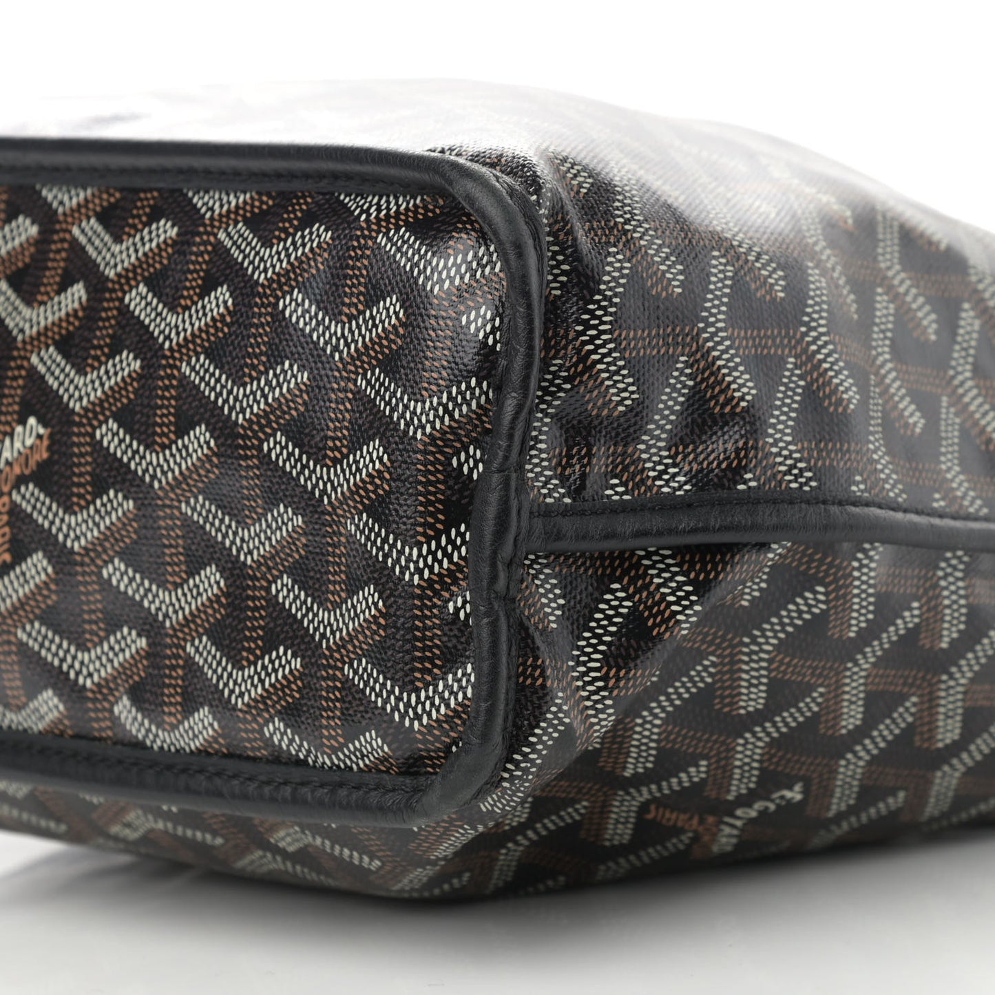 Goyardine Reversible Mini Anjou Black