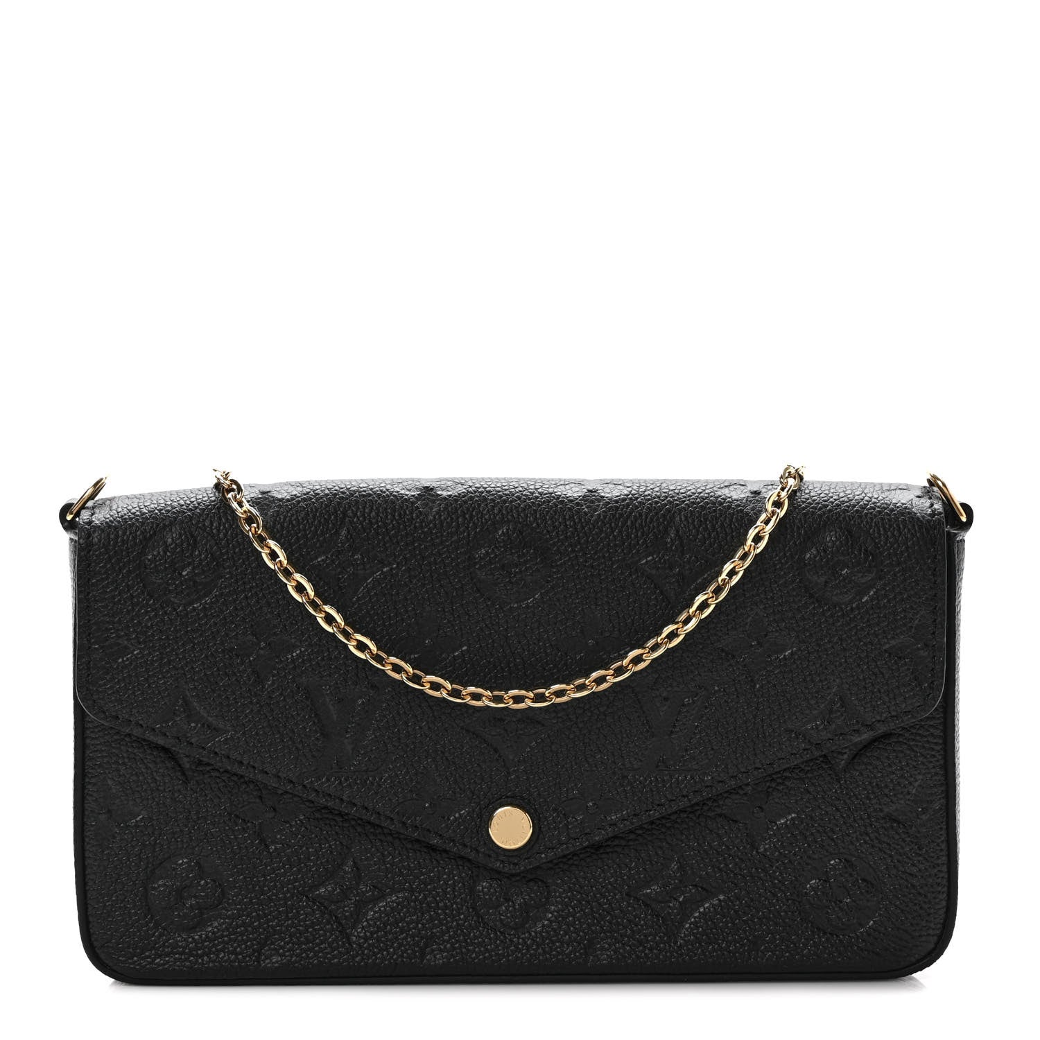 Louis Vuitton Empreinte Pochette Felicie Chain Wallet Black 1 of 8