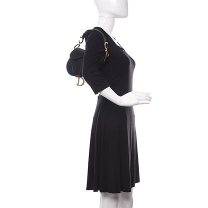 Christian Dior Calfskin Mini Saddle Bag Black 2 of 10